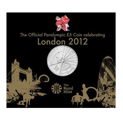 2012 BU £5 Coin Pack - London 2012 Paralympic Games - Click Image to Close